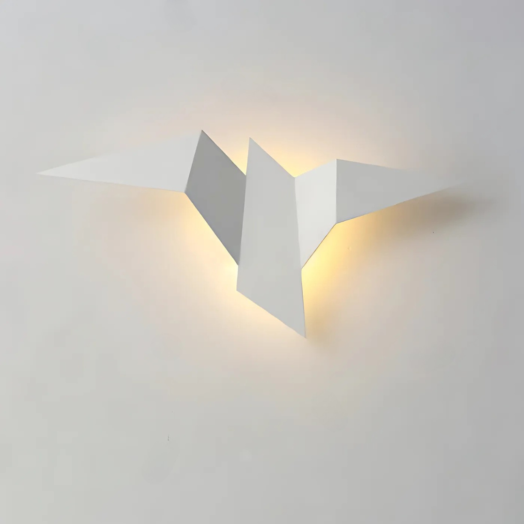 Sculptural Origami Inspired Metal Modern Wall Light