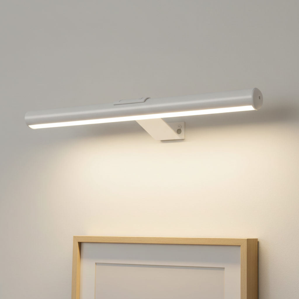 Rotating Magnetic Rechargeable Wire-Free Artwork Display Wall Light