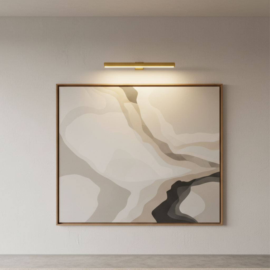 Rotating Magnetic Rechargeable Wire-Free Artwork Display Wall Light