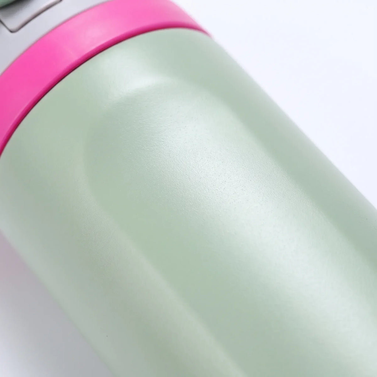 Cylindrical Stainless Steel Flip-Top Dual-Spout Insulated Water Bottle