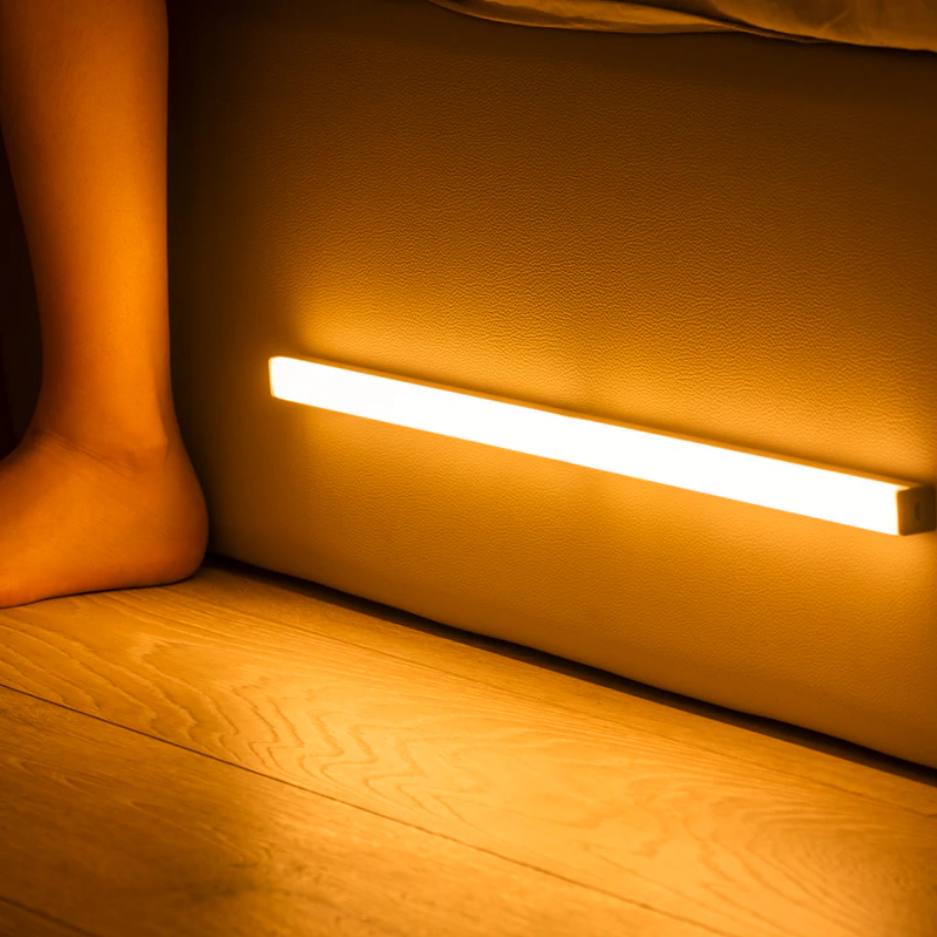 Slim Magnetic Motion Sensor Rechargeable Cable Under Cabinet Light