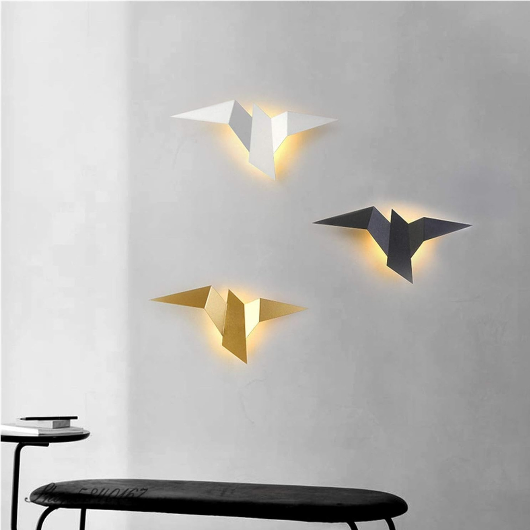 Sculptural Origami Inspired Metal Modern Wall Light