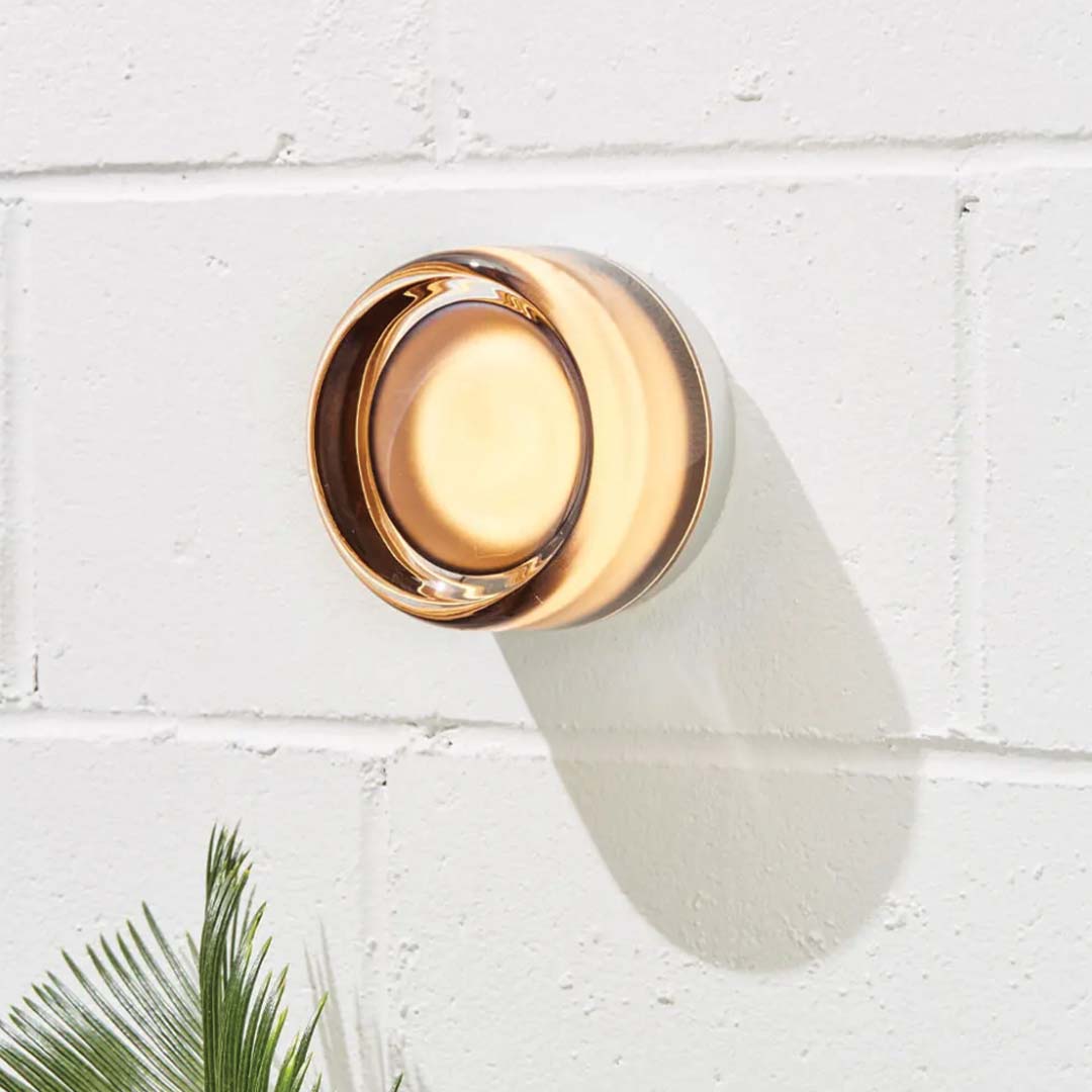 Modern Metal Glass Adjustable Tone Wall Light