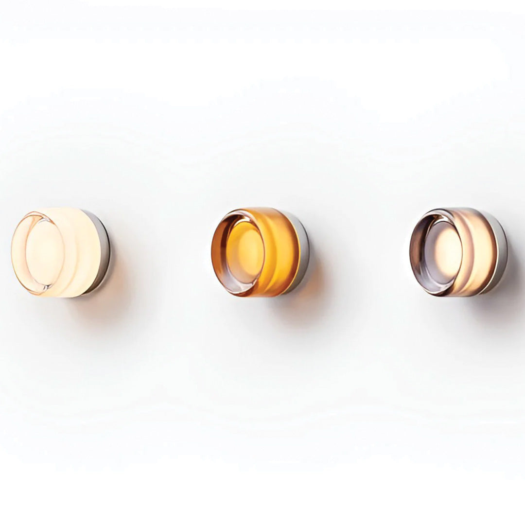 Modern Metal Glass Adjustable Tone Wall Light