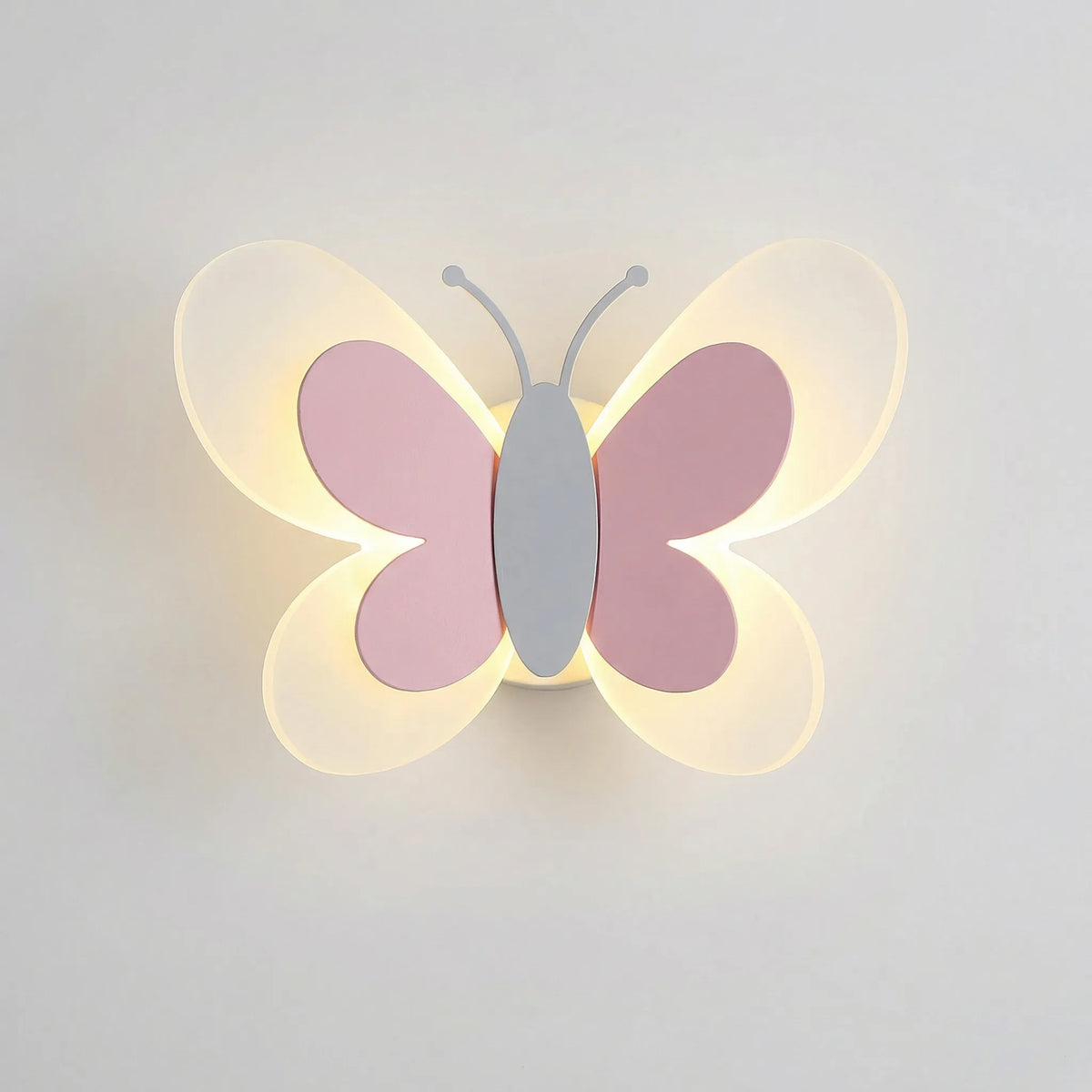 Playful Butterfly Shaped Energy Efficient Warm Glow Wall Light