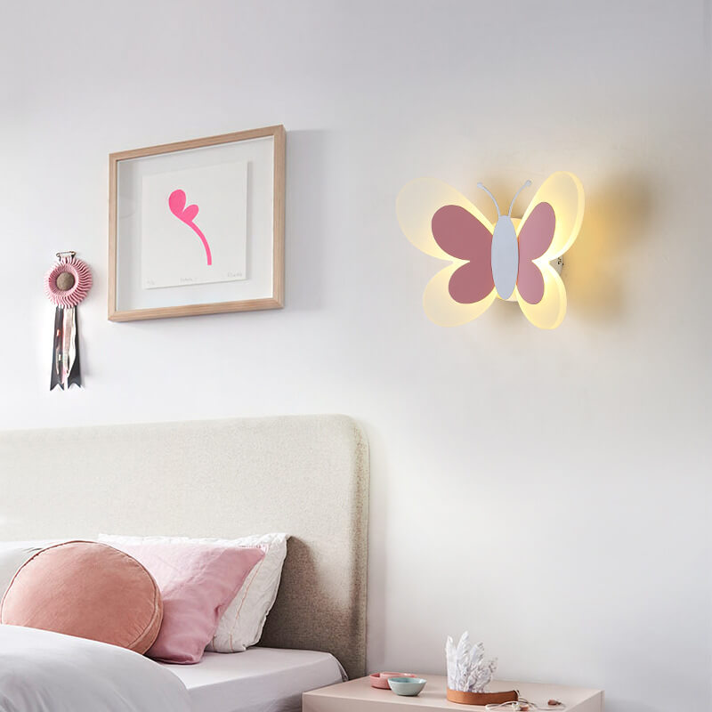 Playful Butterfly Shaped Energy Efficient Warm Glow Wall Light