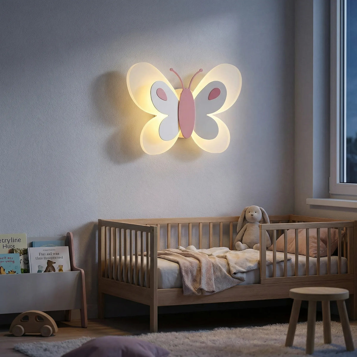 Playful Butterfly Shaped Energy Efficient Warm Glow Wall Light
