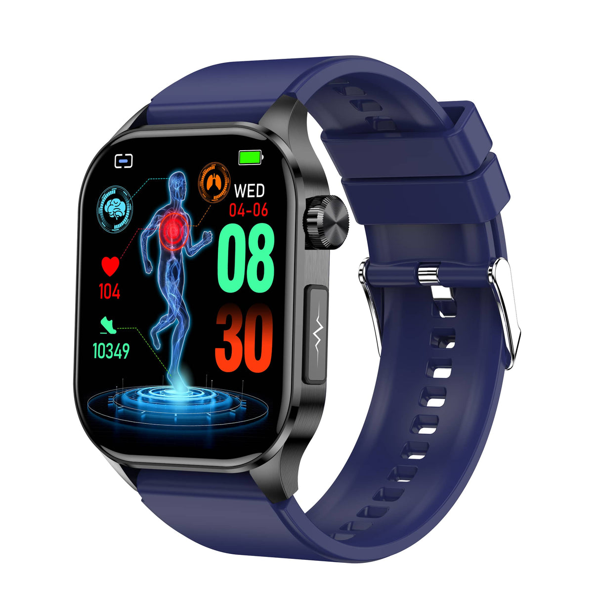 Waterproof Amoled Display Heart Rate Ecg Tracking Smartwatch