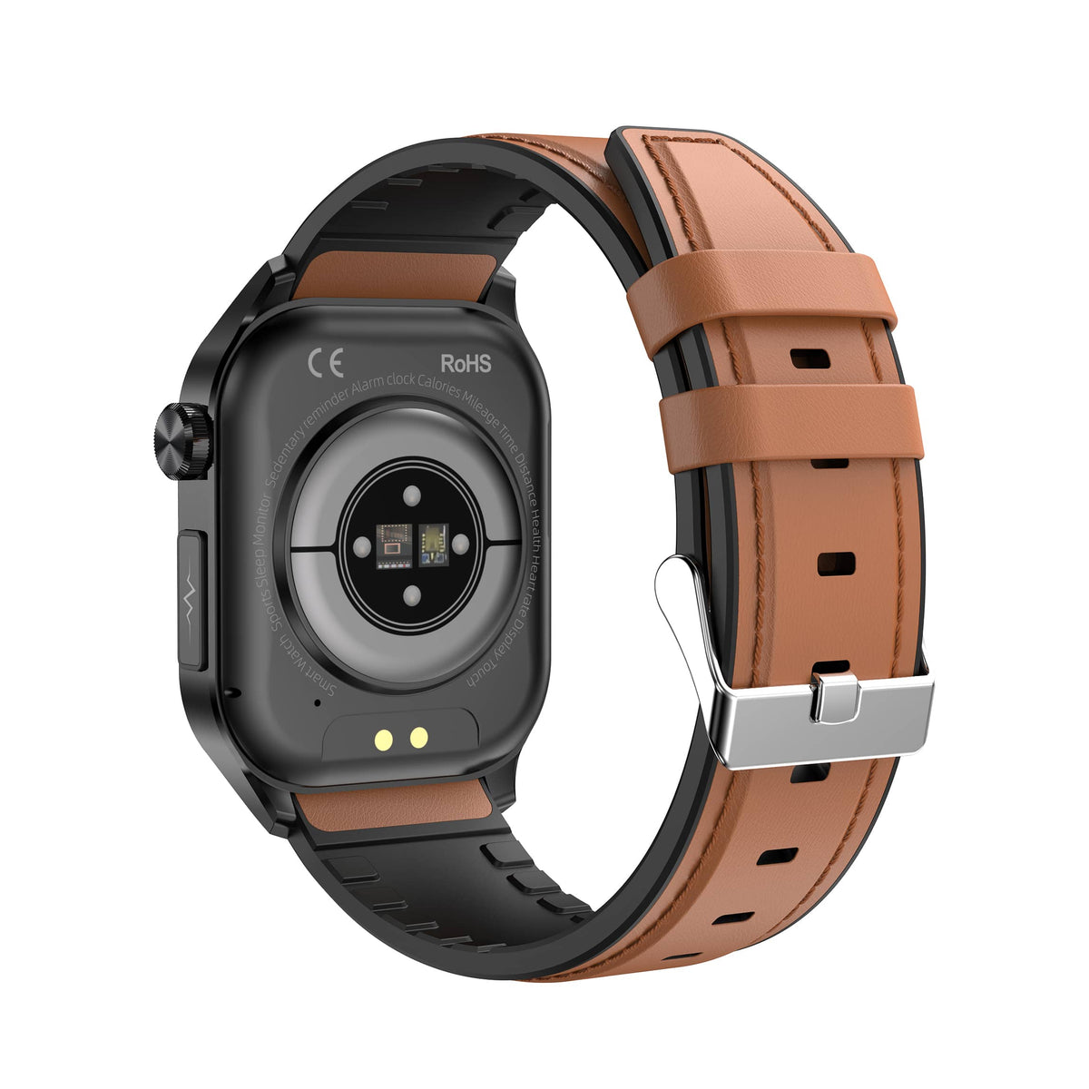 Waterproof Amoled Display Heart Rate Ecg Tracking Smartwatch