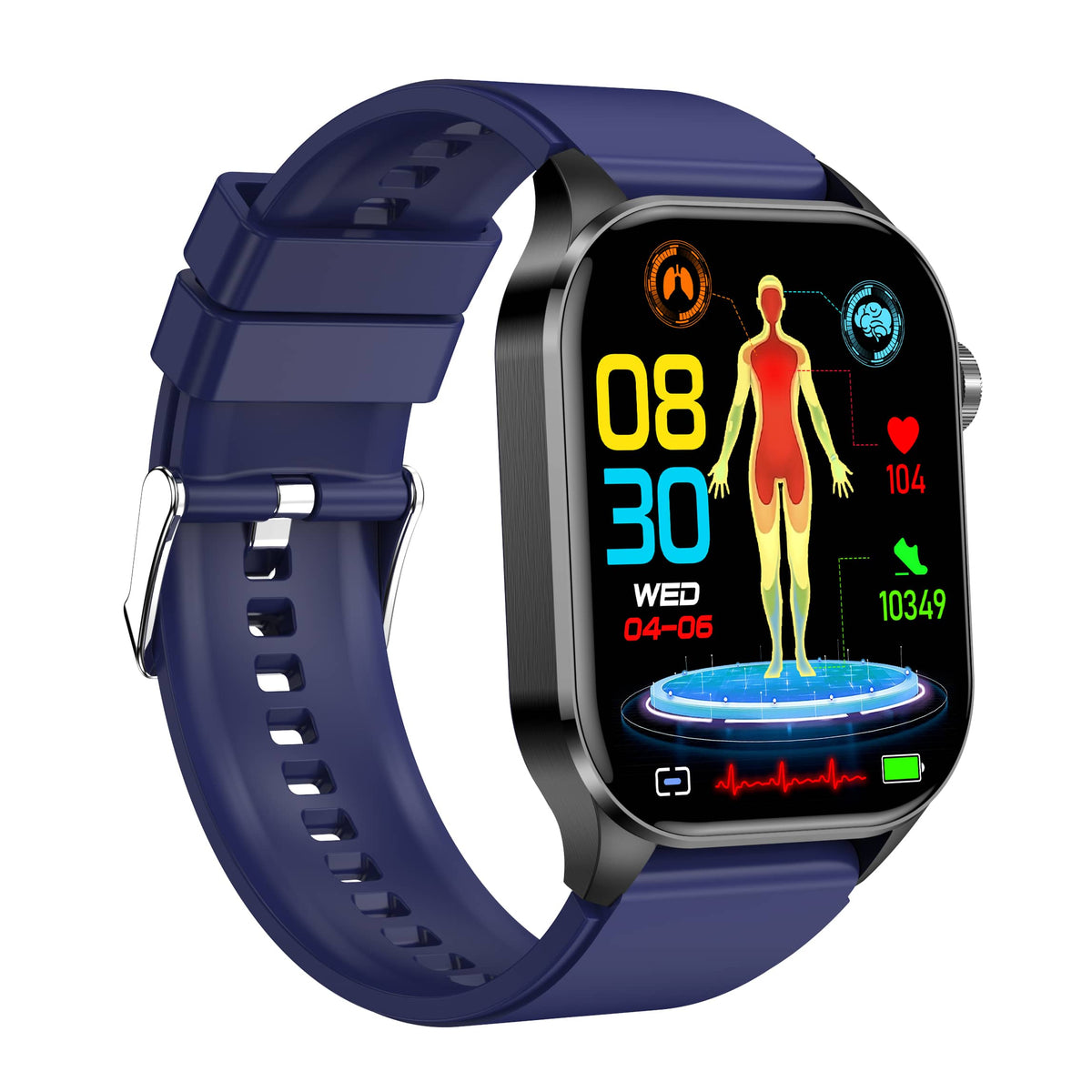 Waterproof Amoled Display Heart Rate Ecg Tracking Smartwatch