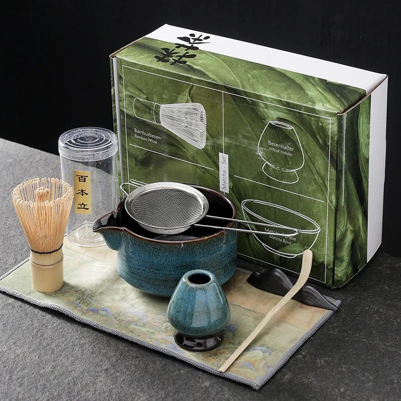 Japanese Inspired Ceramic Bamboo Matcha Set