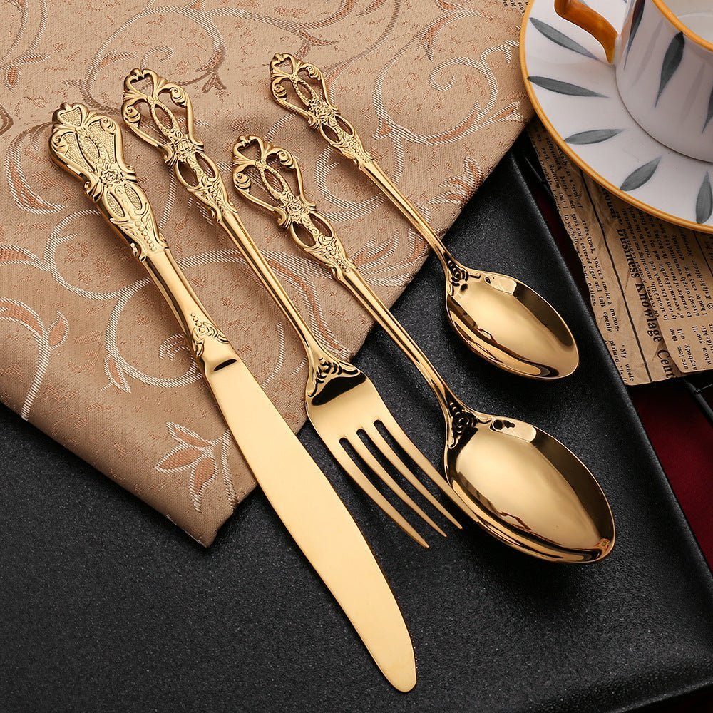 Hand-Forged Stainless Steel Dishwasher Safe Cutlery Set