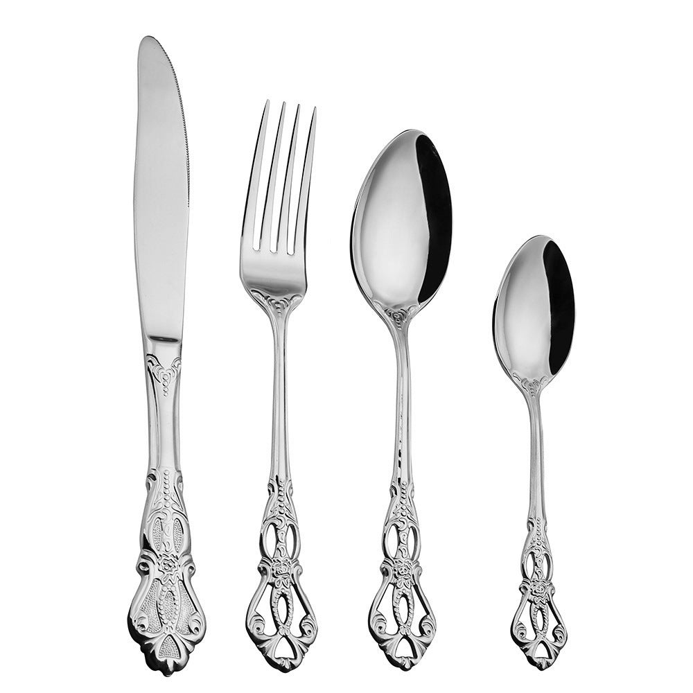 Hand-Forged Stainless Steel Dishwasher Safe Cutlery Set