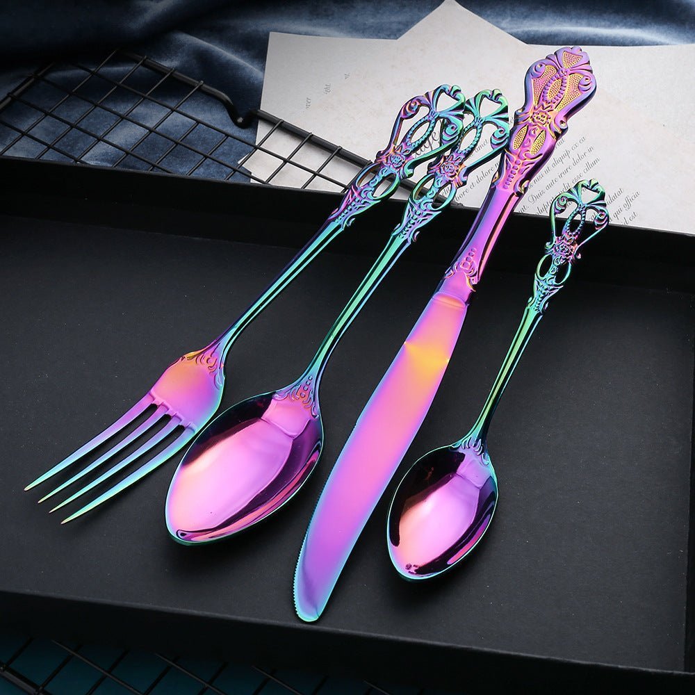 Hand-Forged Stainless Steel Dishwasher Safe Cutlery Set
