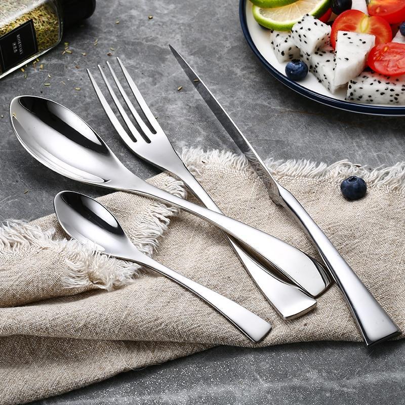 Handcrafted Stainless Steel Dishwasher Safe Flatware Cutlery Set