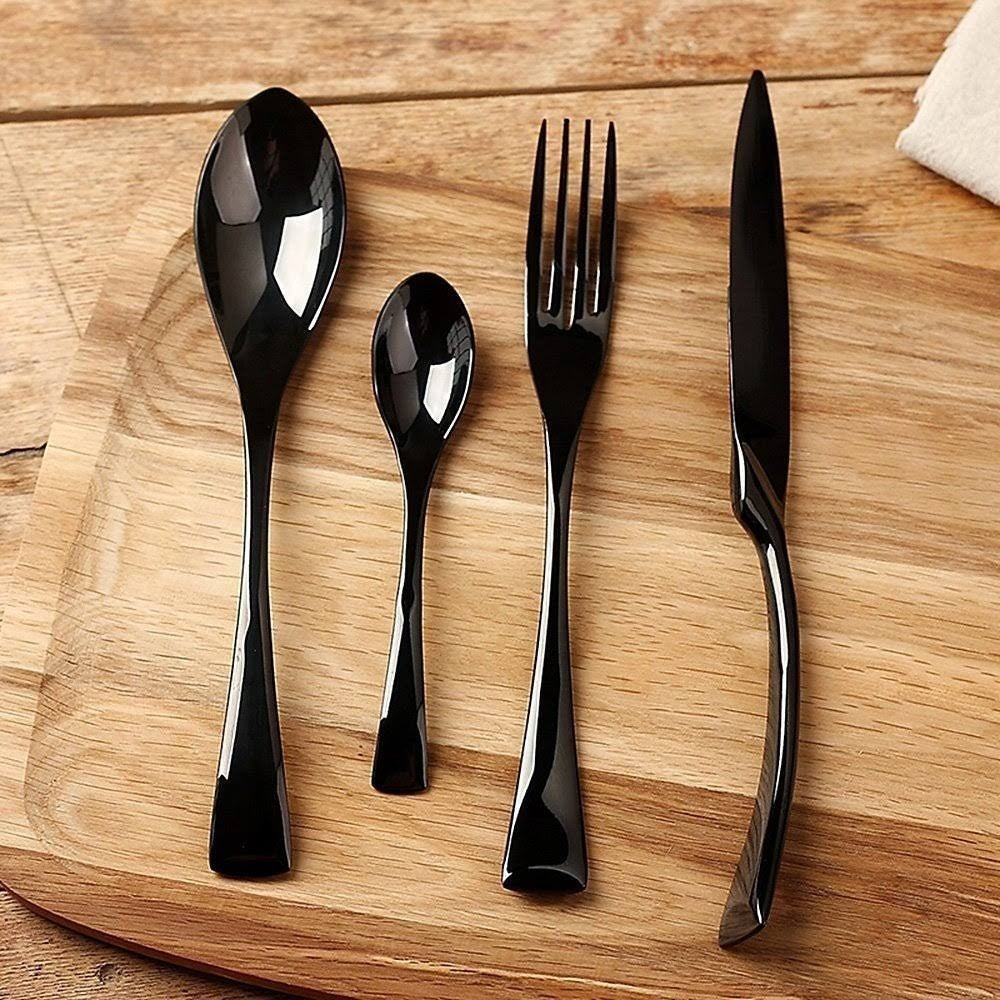 Forged Stainless Steel Galvanized Dishwasher Safe Flatware Cutlery Set