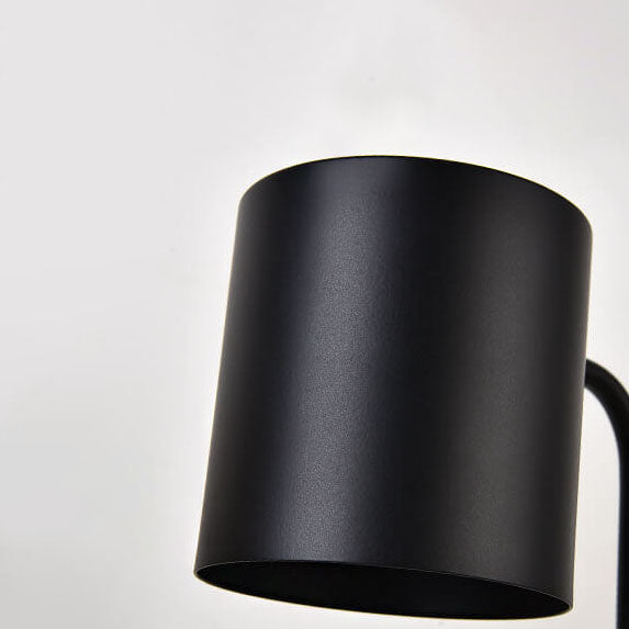 Japanese Minimalist Wood And Metal Candle Warmer Table Lamp