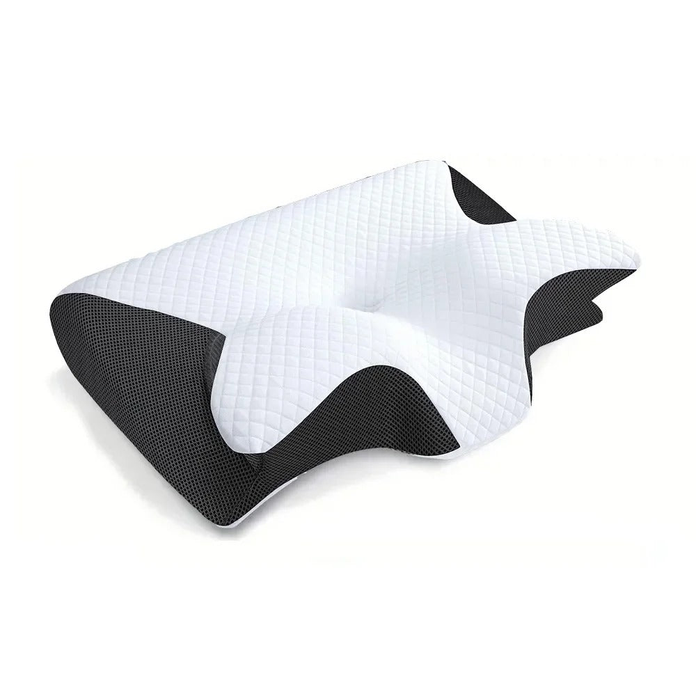 Contoured Memory Foam Multi-Position Neck Support Sleep Pillow