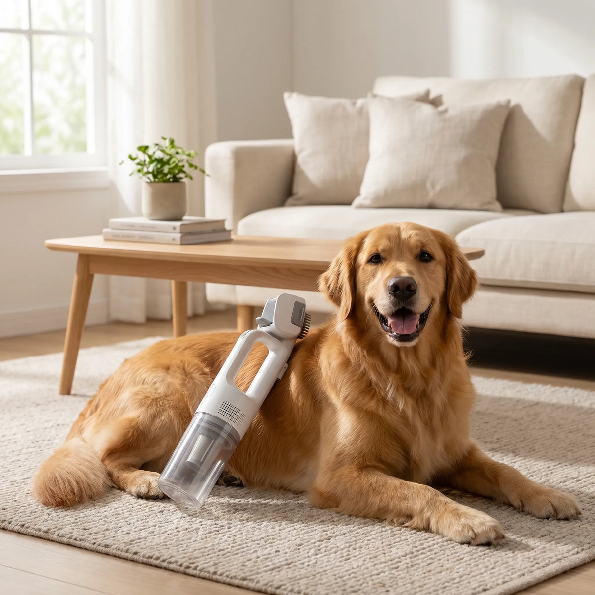 Cordless Handheld Pet Grooming Brush Vacuum Cleaner