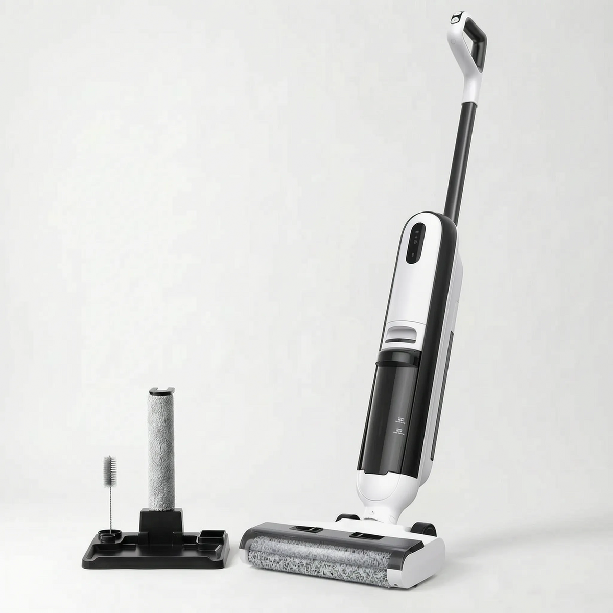 Self-Propelled Reclining Cordless Wet-Dry Vacuum Cleaner With Anti-Tangle Roller