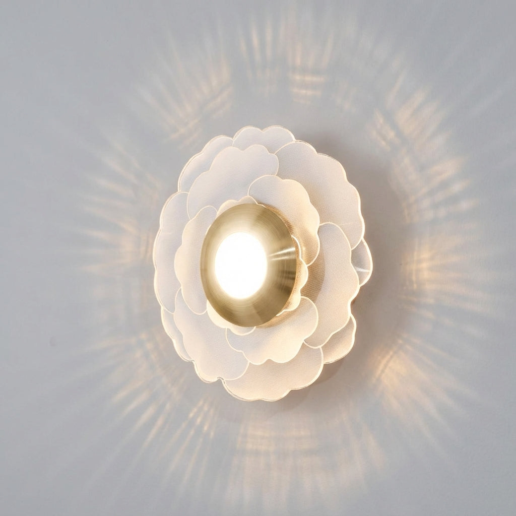Scandinavian Layered Shade Pattern Glow Wall Light