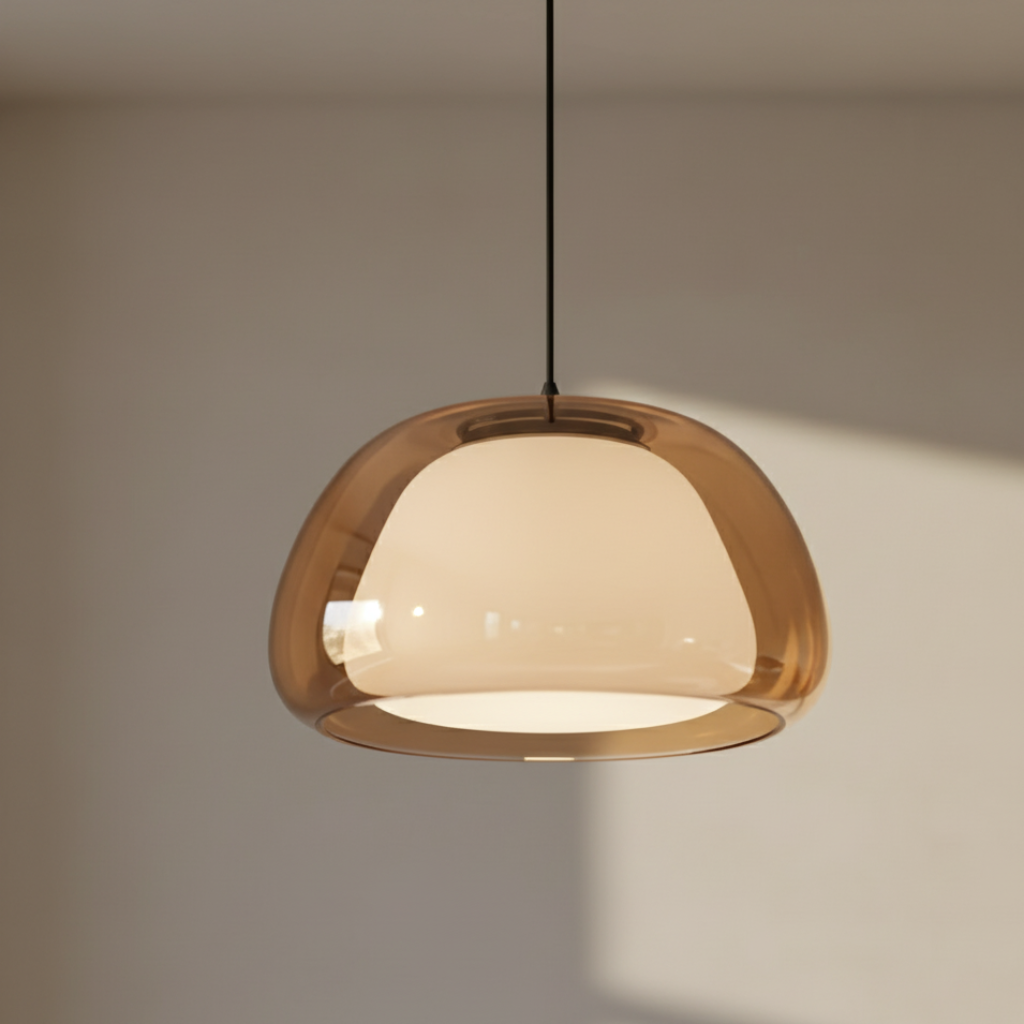 Minimalist Glass Dome Adjustable Kitchen Island Pendant Light