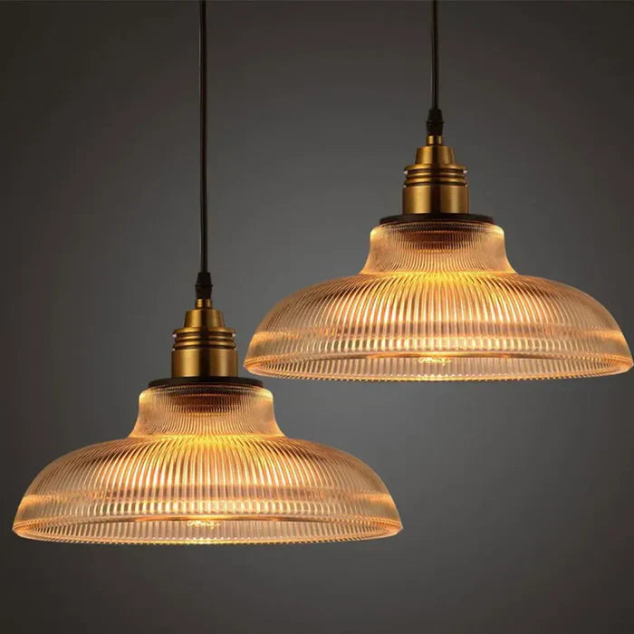 Crystal Glass Radiant Glow Metal Pendant Light
