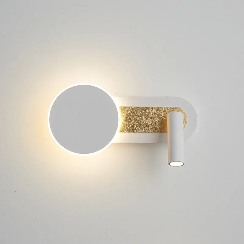 Nordic Circular Ring Dual Beam Spotlight Wall Light