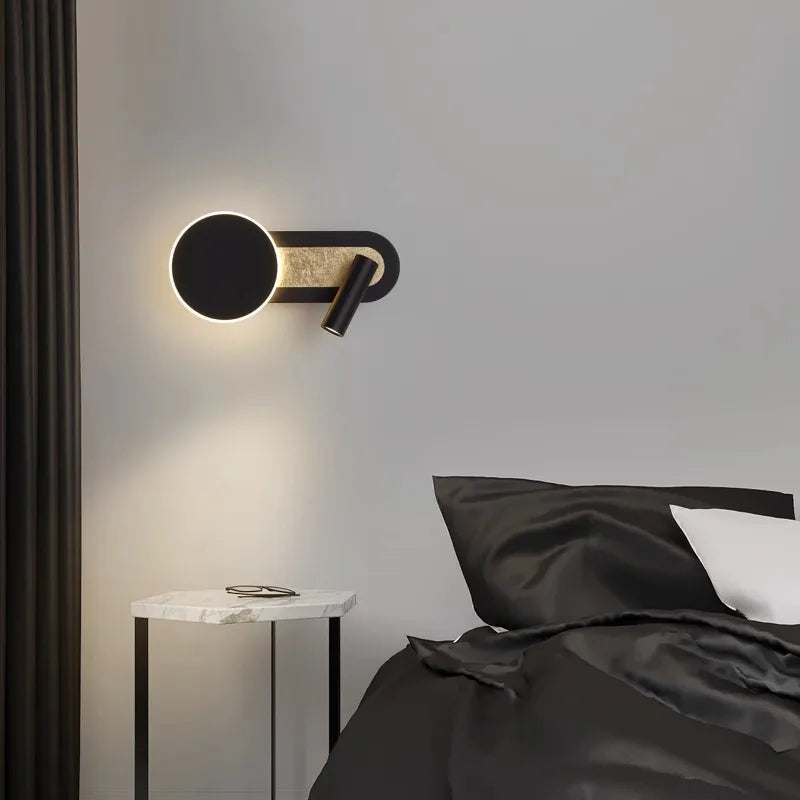 Nordic Circular Ring Dual Beam Spotlight Wall Light