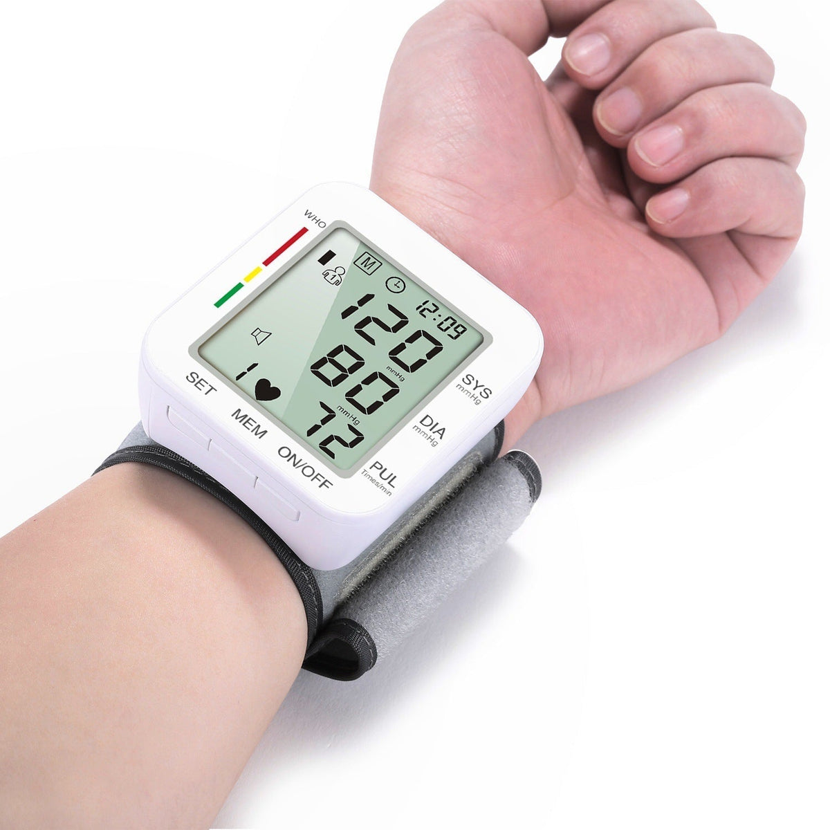 Compact Voice Announcement Dual User Digital Wrist Blood Pressure Monitor