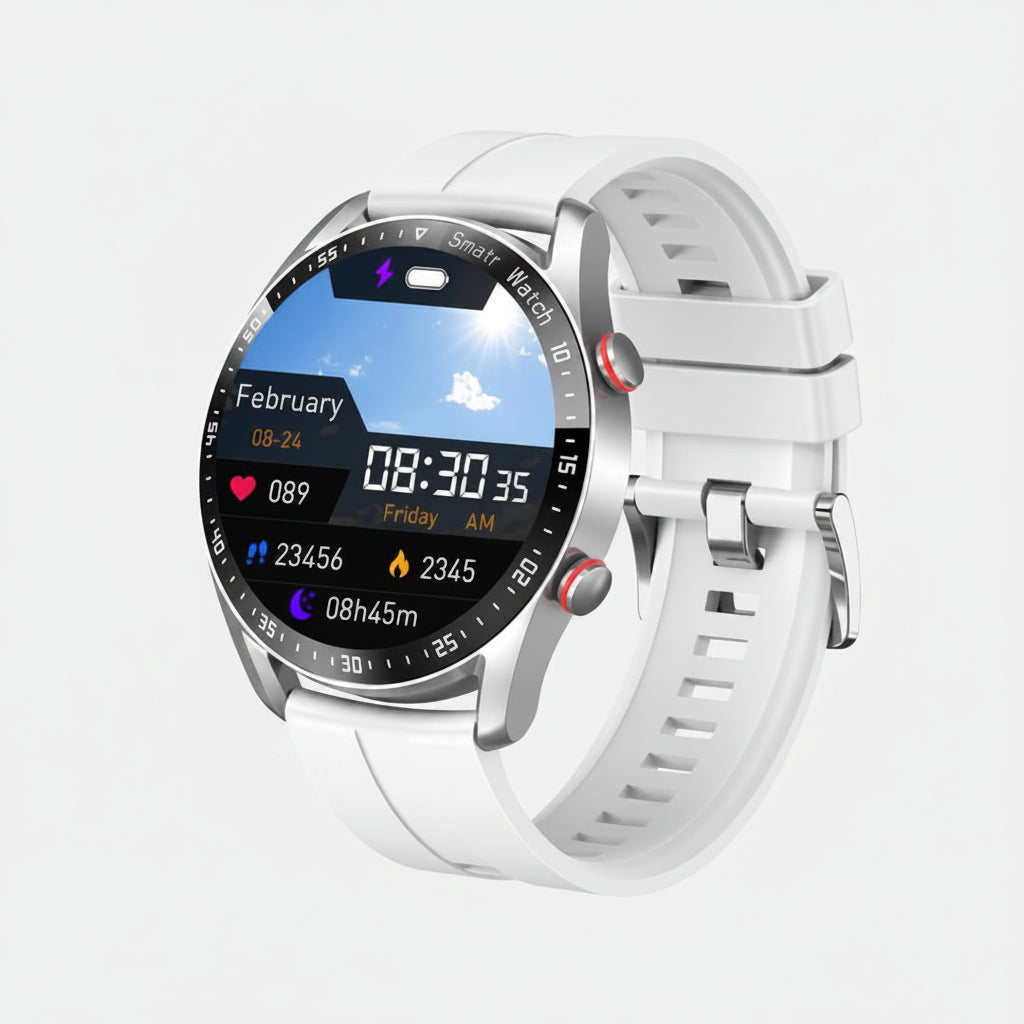 Water-Resistant Bluetooth Heart Rate Monitoring Activity Tracker Smartwatch