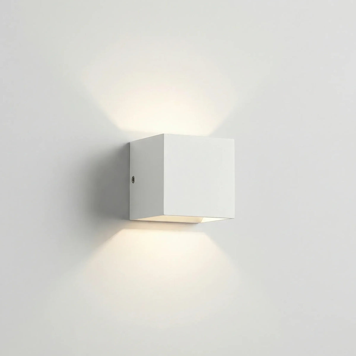 Cube-Shaped Weatherproof Adjustable Beam Outdoor Wall Light