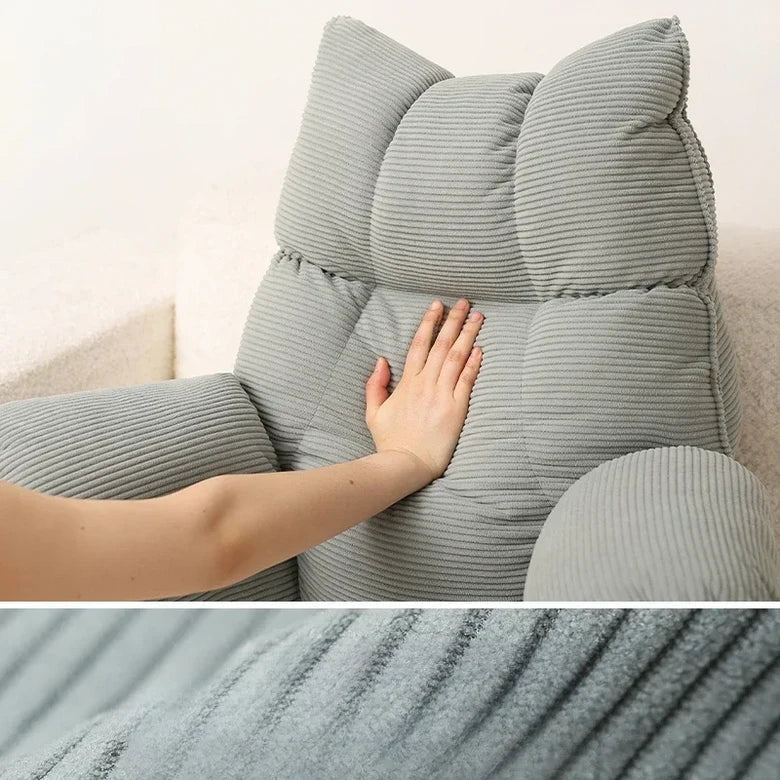 Memory Foam Armrest Structured Backrest Bed Lounge Pillow