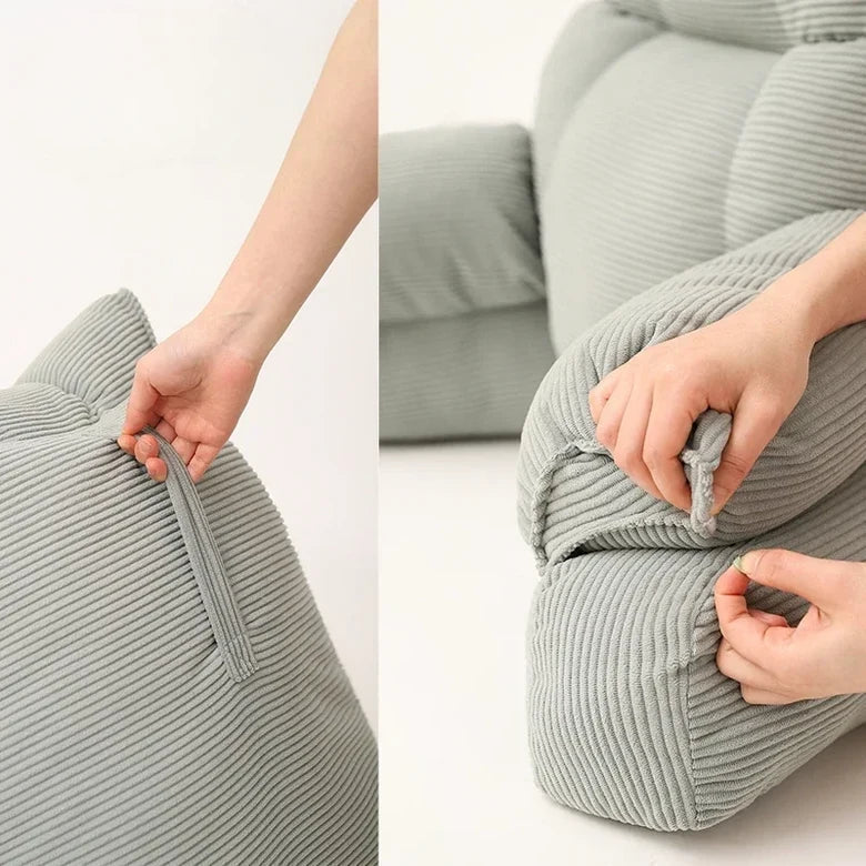 Memory Foam Armrest Structured Backrest Bed Lounge Pillow
