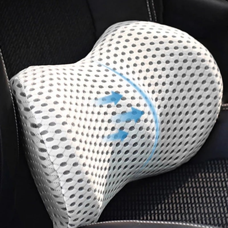 Ergonomic Contoured Memory Foam Adjustable Strap Lumbar Support Pillow