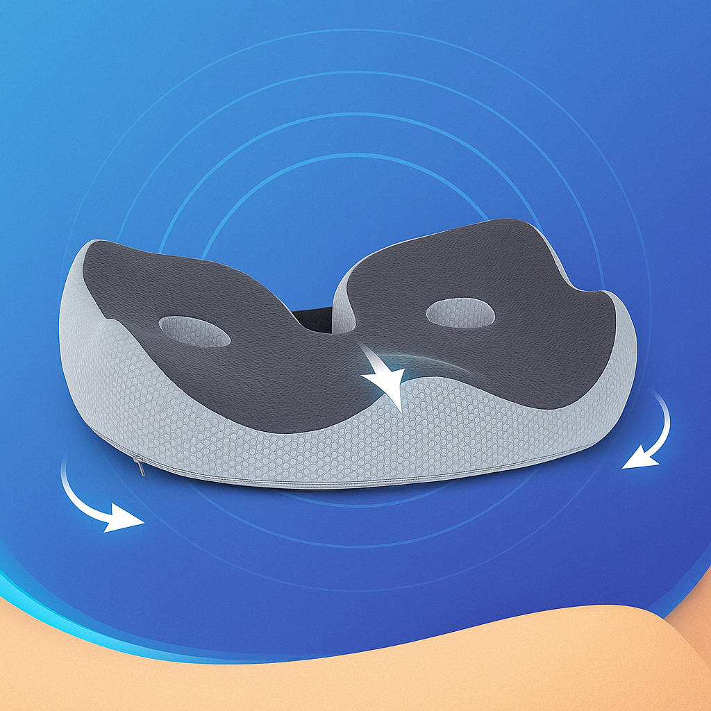 Ergonomic Orthopedic Memory Foam Adjustable Support Seat Cushion