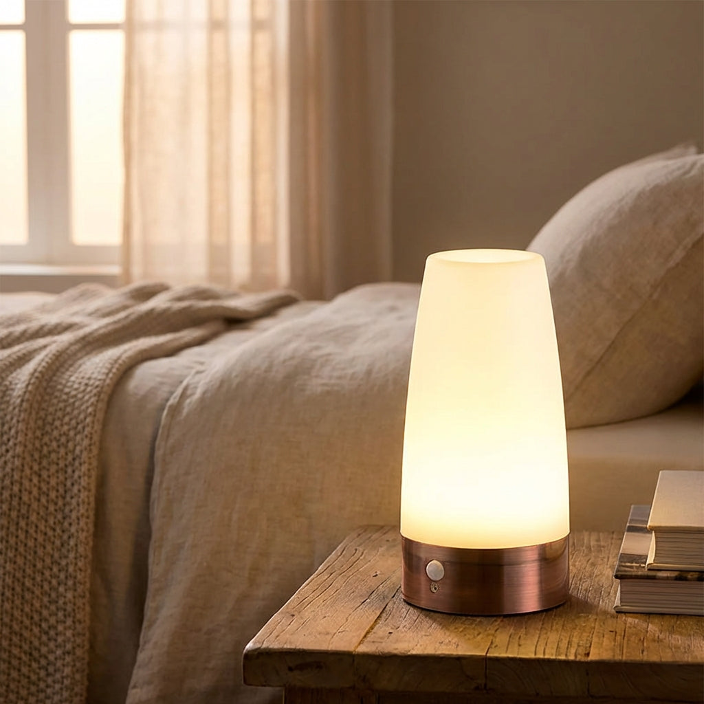 Wireless Battery Powered Motion Sensor Ambient Night Table Lamp