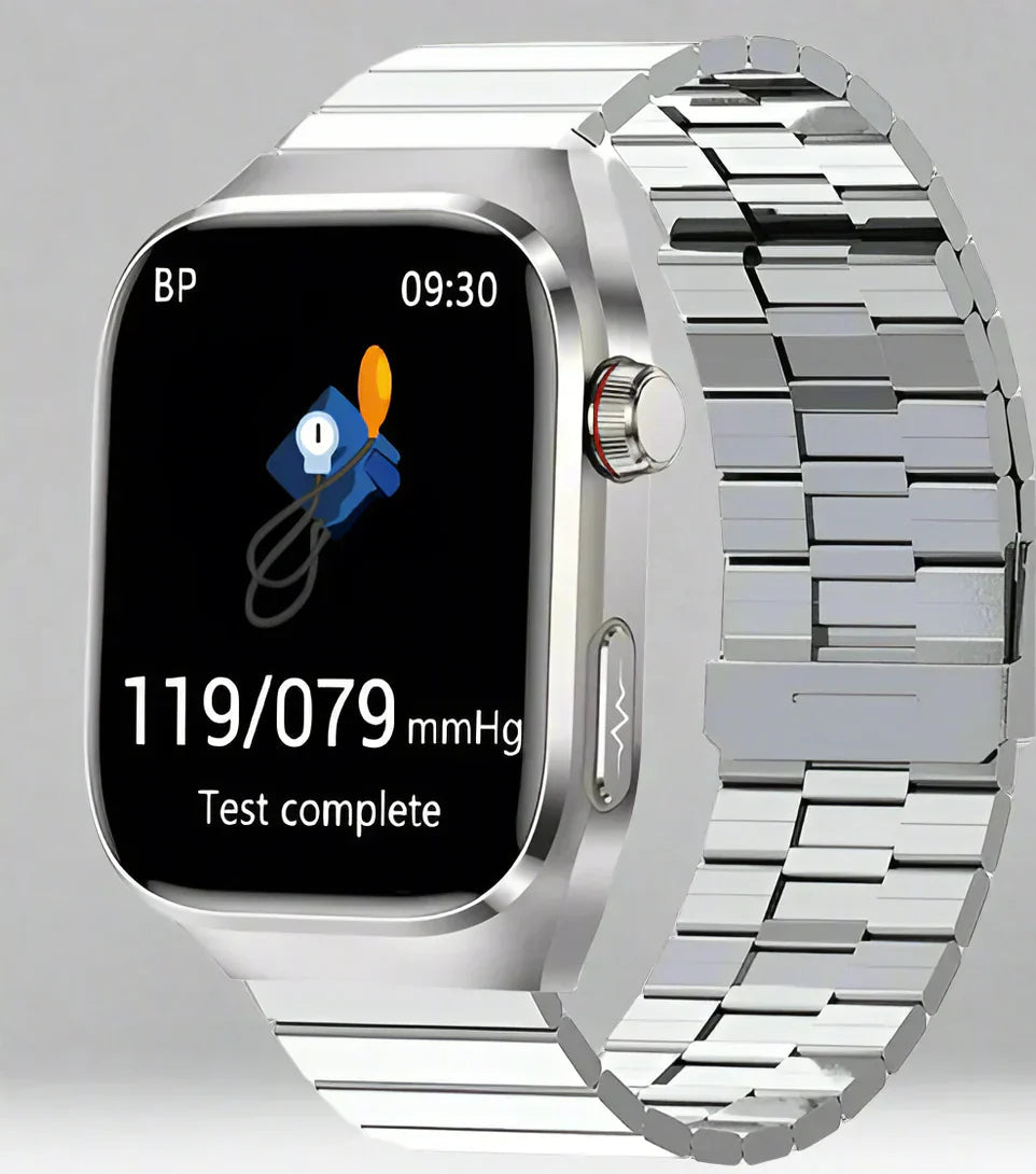 Waterproof Alloy Case ECG Health Monitoring Smartwatch