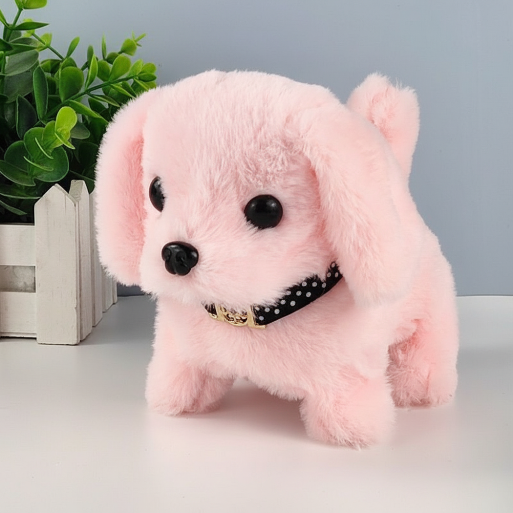 Soft Lifelike Walking Tail Wagging Interactive Plush Dog Toy