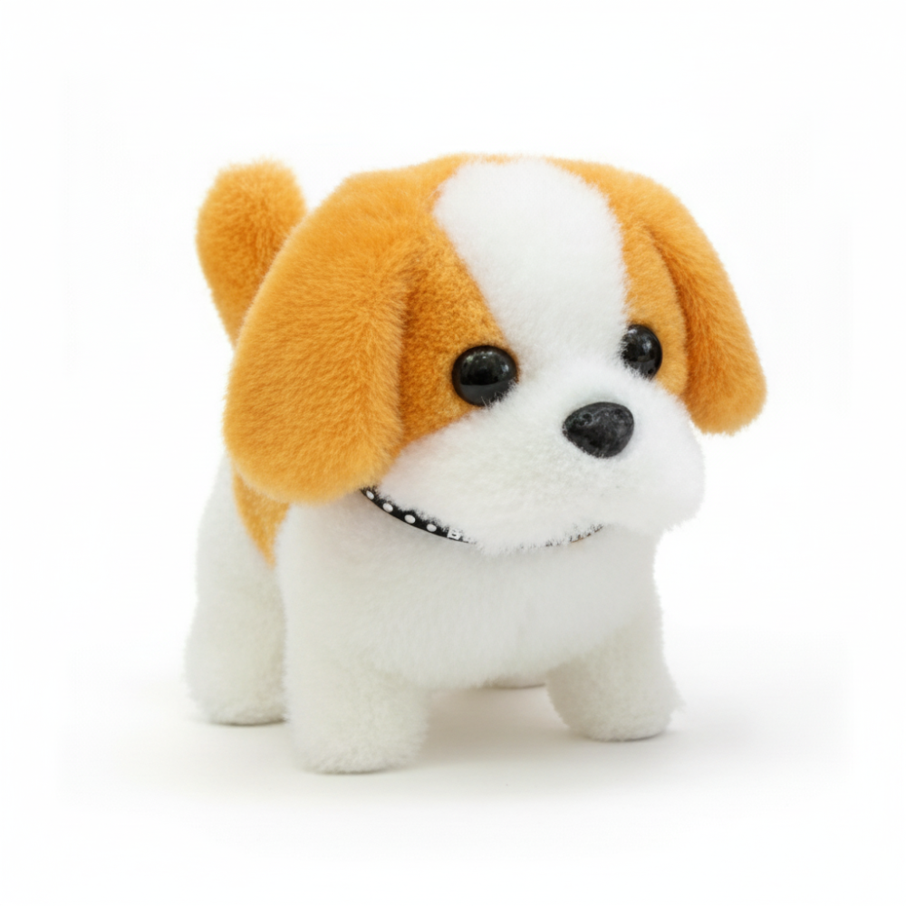 Plush Walking Barking Interactive Robot Puppy Toy Figure