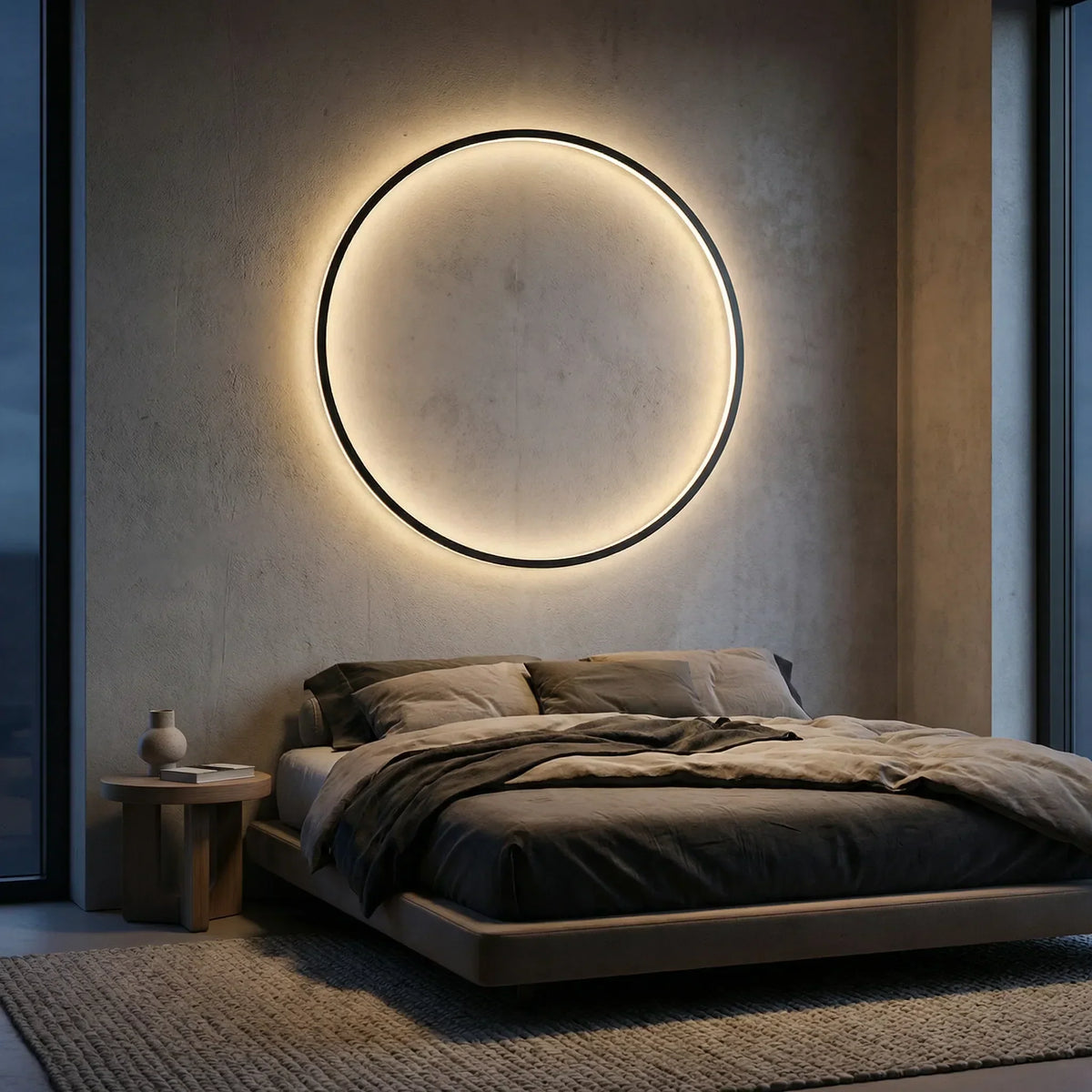 Circular Ring Shaped Scandinavian Wall Light