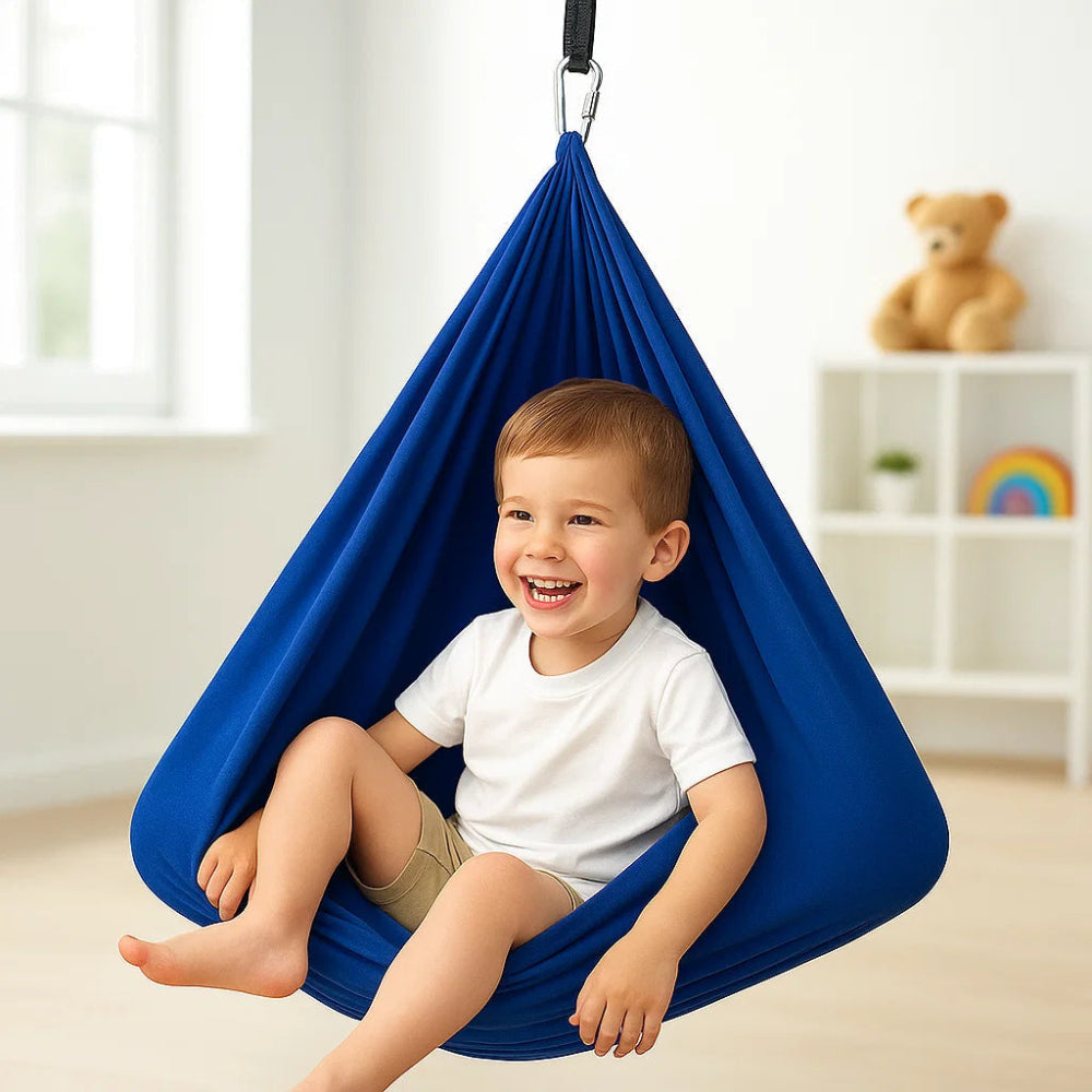 Soft Stretch Cotton Compression Kids Sensory Therapy Swing Hammock