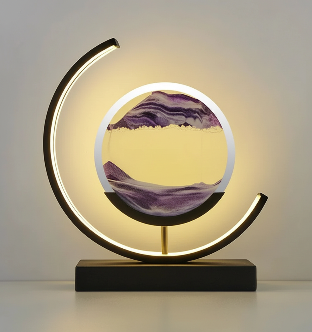 Sand Landscape Desert Ambiance Glow Table Lamp