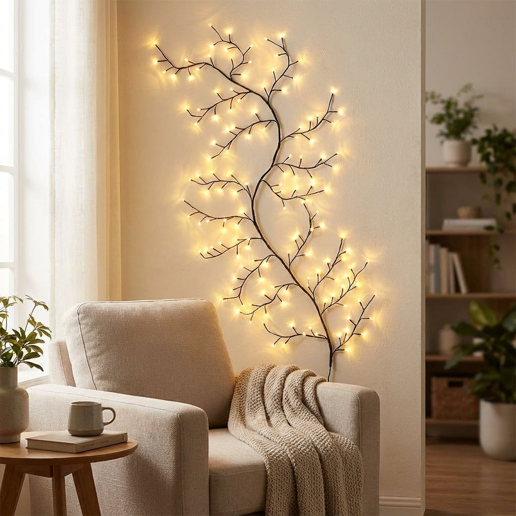 Vine Inspired Flexible Branch Shaped Wall Light