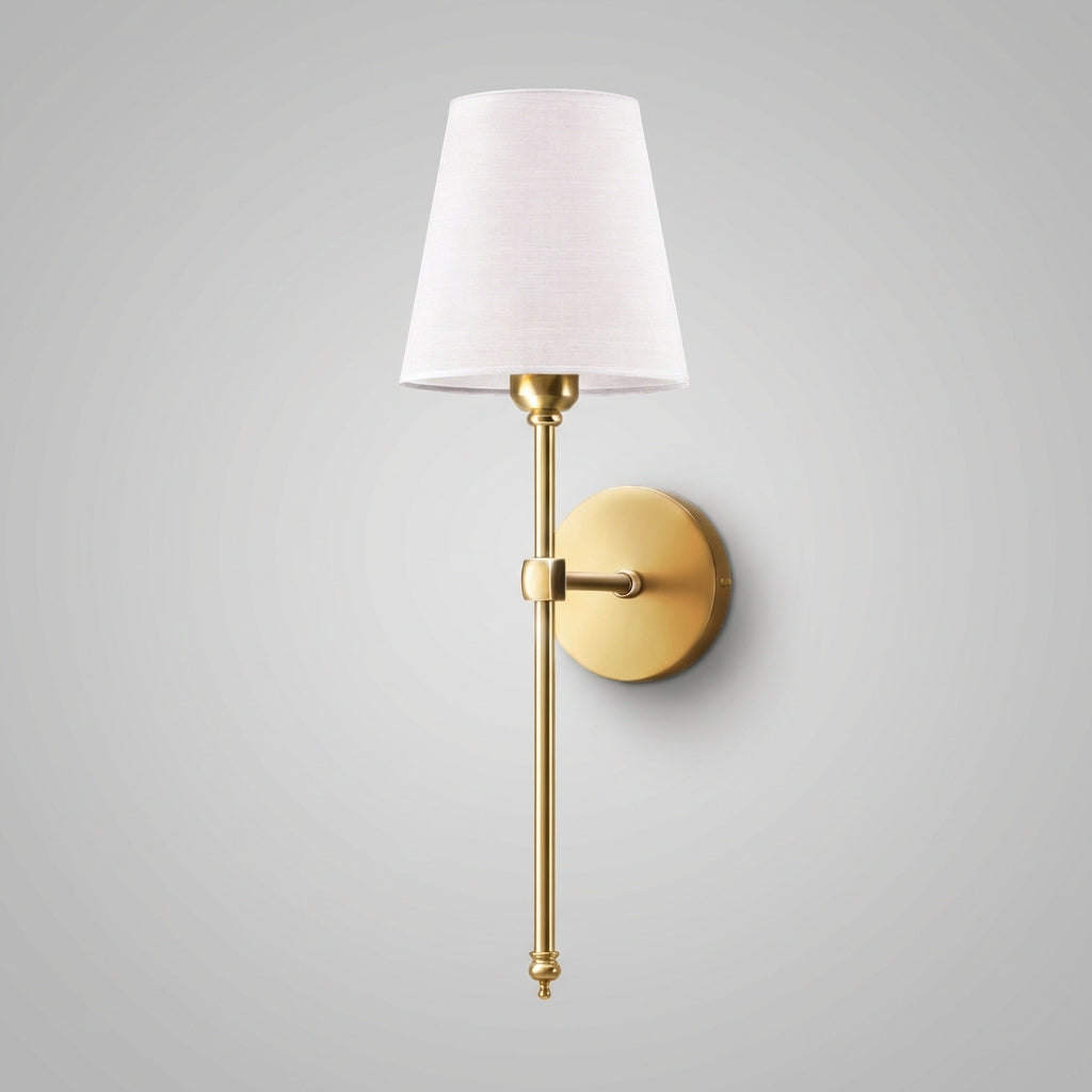 Slim Fabric Shade Rechargeable Dimmable Remote Control Wall Light