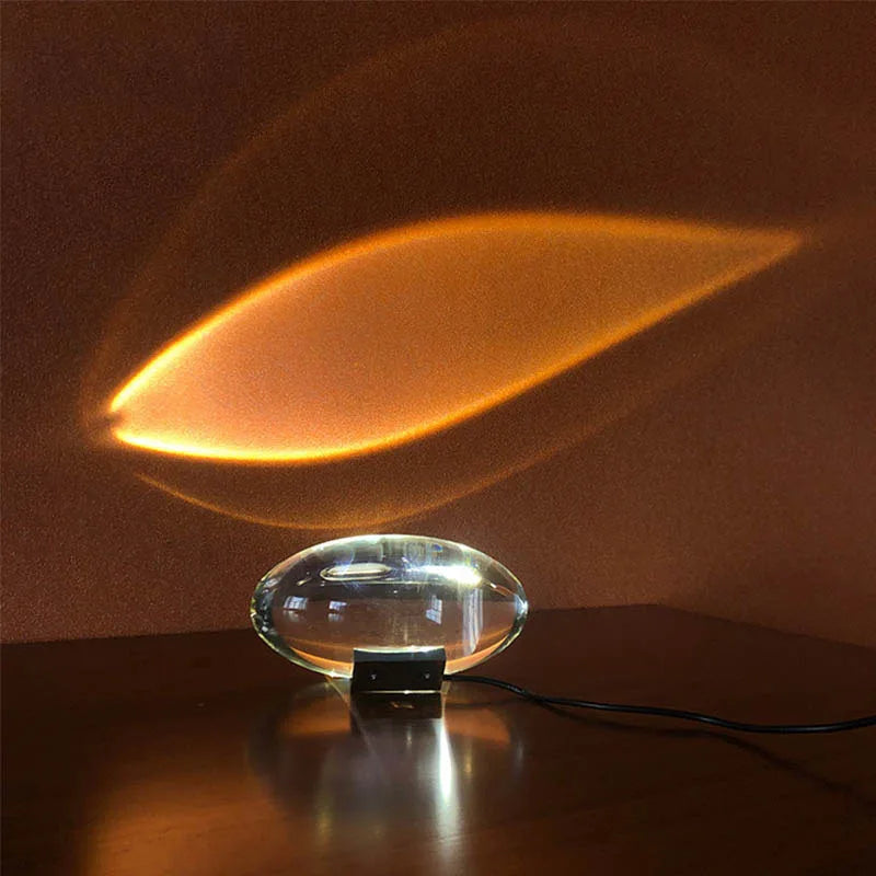 Crystal Globe Night Sky Projector Table Lamp