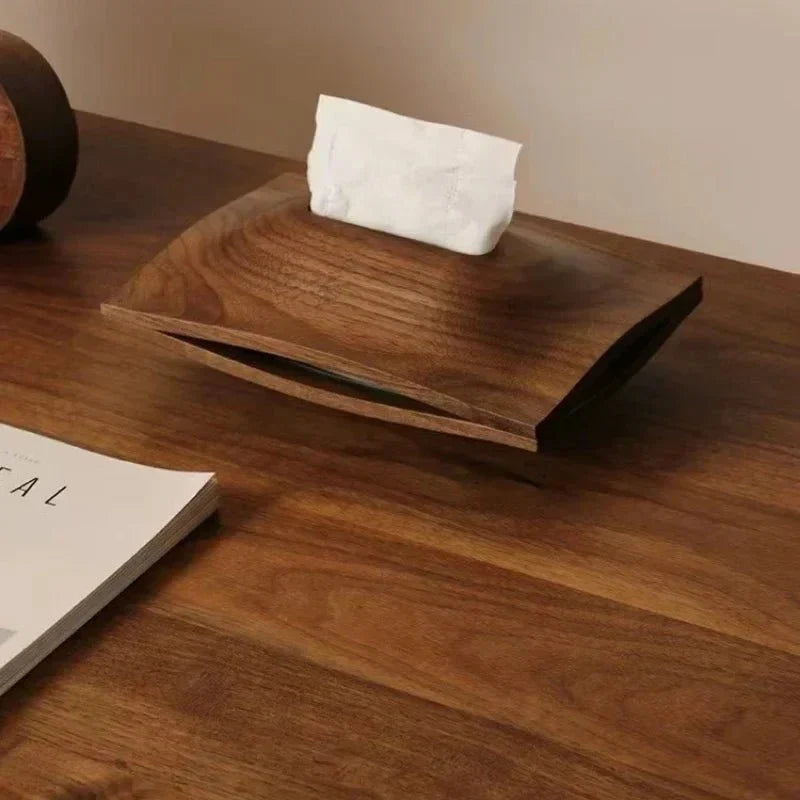 Minimalist Pine Wood Scandinavian Rectangular Tissue Box Holder