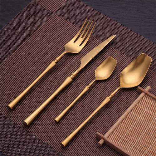 Satin Finish Hand Forged Stainless Steel Flatware Cutlery Set