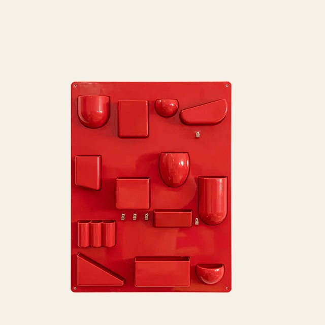Multi Pocket Hooks Clips Plastic Wall Storage Shelf Organizer
