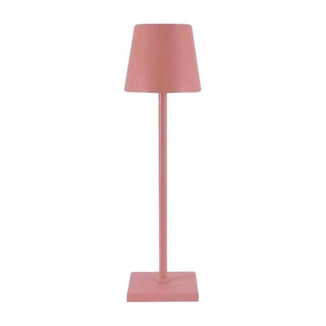 Modern Aluminum Metallic Rechargeable Touch Dimmable Cordless Table Lamp